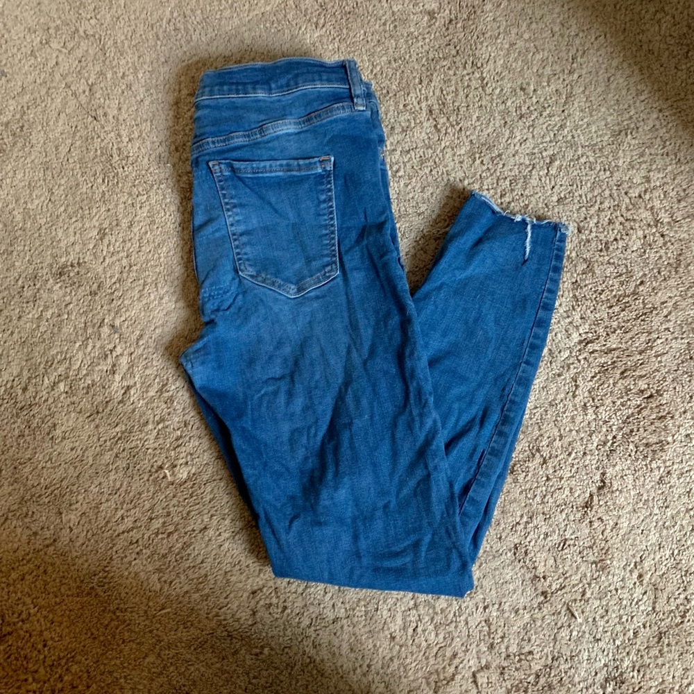 Free People Distressed Skinny Jeans
